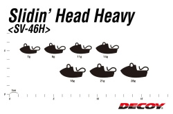 CAP JIG DECOY SV-46H SLIDIN HEAD HEAVY 14GR 4BUC/PLIC