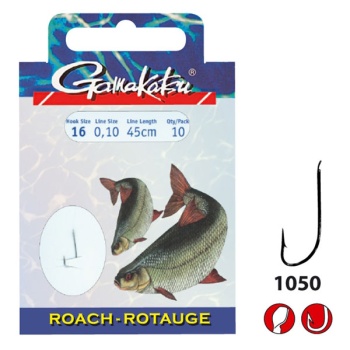 CARLIG GAMAKATSU LEGAT 1050N ROACH 0,10MM NR.16 10BUC/PL