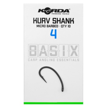CARLIG KORDA BASIX KURV BARBED NR.4 10BUC/PL