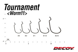 CARLIGE OFFSET DECOY WORM 11 TOURNAMENT NR.1 9BUC/PLIC