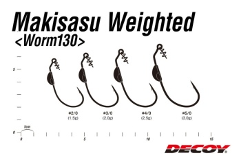 CARLIGE OFFSET DECOY WORM 130 MAKISASU LESTAT NR.5/0 3.0GR 3BUC/PLIC - Img 5