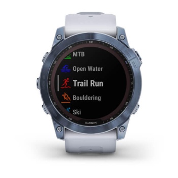 CEAS GARMIN FENIX 7X SAPPHIRE SOLAR MINERAL BLUE TI / WHITESTONE 51MM - Img 7