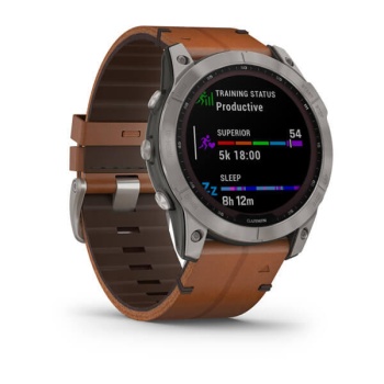 CEAS GARMIN FENIX 7X SAPPHIRE SOLAR TITAN / PIELE 51MM - Img 3