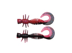 CREATURA BERKLEY POWERBAIT POWER CURLY 55MM SALMON EGG RED / BLACK