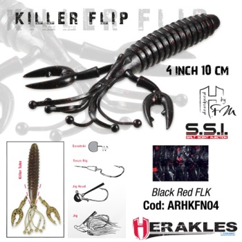 CREATURA HERAKLES KILLER FLIP 4 10cm BLACK RED FLK