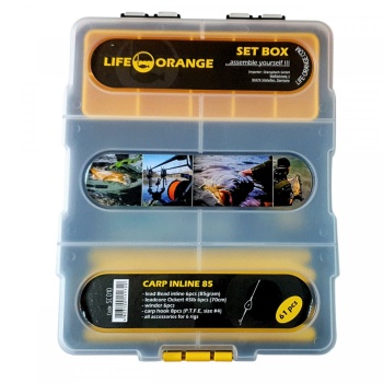 CUTIE CU ACCESORII CRAP ORANGE CARP INLINE 85 61PIESE