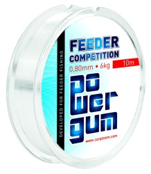 ELASTIC CARP ZOOM POWER GUM FEEDER 10M 1.00MM 8KG TRANSPARENT