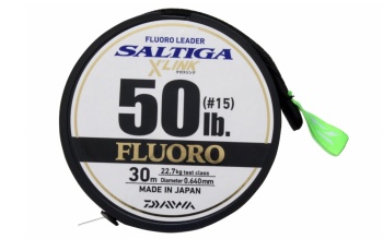 FIR FLUOROCARBON DAIWA SALTIGA FC LEADER X LINK 0.57MM / 40LBS / 30M - Img 4