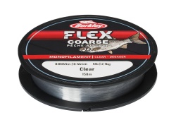 FIR MONOFILAMENT BERKLEY FLEX COARSE 150M/165YD, 0,12MM, 1,25KG/3LB CLEAR
