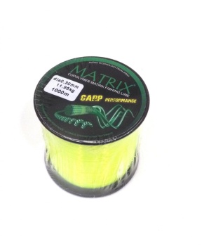 FIR MONOFILAMENT CARBOTEX MATRIX FLUO GALBEN 035MM 15.45KG 1000M