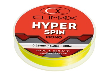 FIR MONOFILAMENT CLIMAX HYPER SPINNING FLUO YELLOW 135m 0.30mm