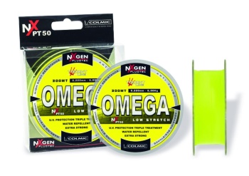 FIR MONOFILAMENT COLMIC OMEGA PT50 300M 0.14mm Galben Fluo