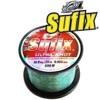 FIR MONOFILAMENT SUFIX ULTRA KNOT 0.335MM / 995M / 17LB / SMOKE GREEN