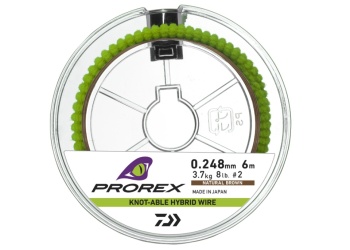 FIR STRUNA DAIWA PROREX HYBRID KNOTABLE WIRE 0.275MM/4,4KG/6M MARO