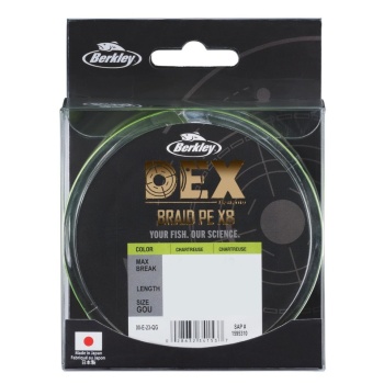 FIR TEXTIL BERKLEY DEX X8 PE CHARTREUSE 0.08MM 6.8KG 300M - Img 4