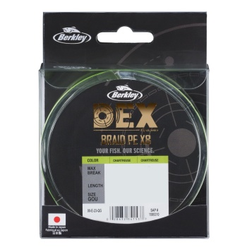 FIR TEXTIL BERKLEY DEX X8 PE CHARTREUSE 0.12MM 9.0KG 300M - Img 7