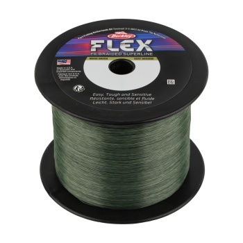 FIR TEXTIL BERKLEY FLEX BRAID 0.25MM 2000M MOSS GREEN