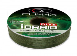 FIR TEXTIL CLIMAX IBRAID DIVE SINKING OLIVE GREEN 135M 0.10MM 4.1KG