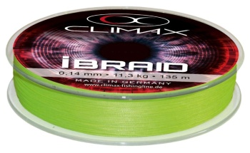 FIR TEXTIL CLIMAX iBRAID X8 CHARTREUSE 135m 0.30mm 29.5kg