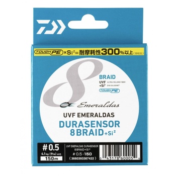 FIR TEXTIL DAIWA EMERALDAS DURASENSOR 8BRAID 0.10MM/6.8KG/150M