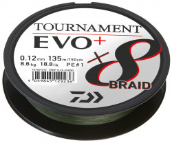 FIR TEXTIL DAIWA TOURNAMENT 8XBRAID EVO+ 020MM / 18KG / 135M