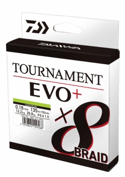 FIR TEXTIL DAIWA TOURNAMENT 8XBRAID EVO+ CHARTR. 020MM/18,0KG/135M - Img 2