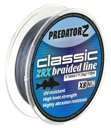 FIR TEXTIL PREDATOR Z ZRX 8X 120M 0.22MM 21.8KG DARK GREY