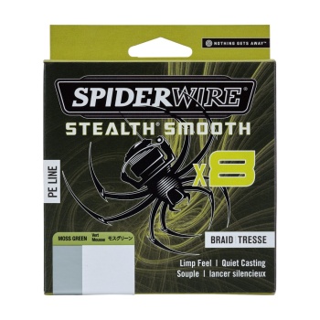 FIR TEXTIL SPIDERWIRE STEALTH X8 0.07MM 150M 6.0KG MOSS GREEN - Img 3