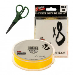 FIR TEXTIL SUFIX X8 135M 0.205MM 17.5KG 39LB HOT YELLOW + FORFECUTA