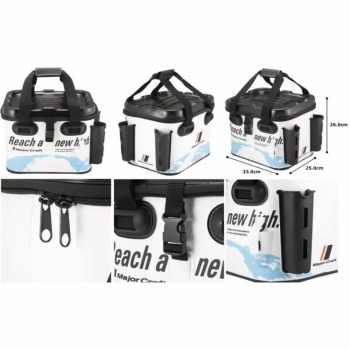 GEANTA MAJOR CRAFT TACKLE BAG MTB-30 EVA 33X26X25CM ICE WHITE - Img 3