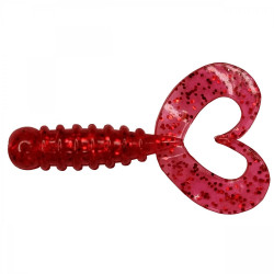 GRUB ROCK'N BAIT CULTIVA RB-1 32 SHRIMP RED RING TWIN TAIL