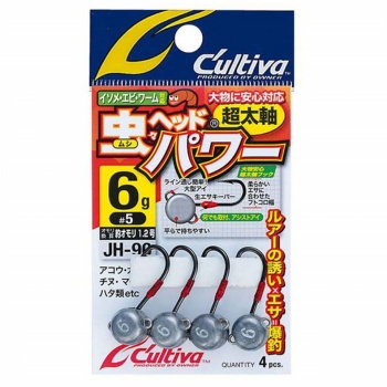 JIG LESTAT CULTIVA JH-90 NO.6 2GR POWER JIG HEAD - Img 2