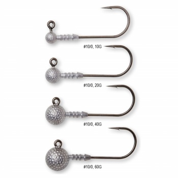 JIG MADCAT GOLF BALL NO.10/0 10GR JIGHEAD NATURAL BULK - Img 2