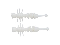 LARVA BERKLEY POWERBAIT POWER LARVAE 55MM MILKY WHITE