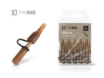 LEAD CLIP DELPHIN HEAVYC DUTY THE END / 10 BUC GROUND