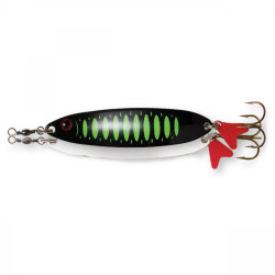 LINGURITA OSCILANTA 24GR 80MM DAM EFFZETT SLIM STANDARD SPOON FLUO GREEN BLACK UV