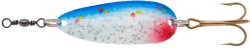 LINGURITA OSCILANTA ABU GARCIA JAZZ 4.5CM / 10G SILVER / BLUE DOT
