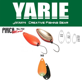 LINGURITA OSCILANTA YARIE JESPA 702 PIRICA MORE 2.2GR CULOARE N8 AG CARROT/BLACK