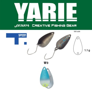LINGURITA OSCILANTA YARIE JESPA 706 T-SPOON 1.1GR CULOARE W9 BLUES