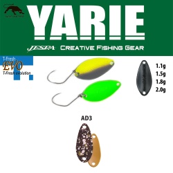 LINGURITA OSCILANTA YARIE JESPA 710T T-FRESH EVO 1.1GR CULOARE AD3 SAKU PELLET