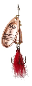 LINGURITA ROTATIVA DAM EXECUTOR DRESSED SPINNER NR.3 6G S COPPER