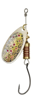 LINGURITA ROTATIVA DAM SINGLEHOOK SPINNER NR.3 6G S BROWN TROUT