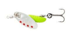 LINGURITA ROTATIVA SAVAGE GEAR SPINNER GRUB NR.2 5.8G SINKING SILVER RED LIME