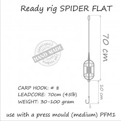 MONTURA CRAP ORANGE 60GR METHOD SPIDER FLAT 1 CARLIG NO.4