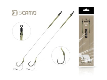 MONTURA DELPHIN SCAMO BOILIE RIG / 2 BUC 20CM / 25LBS / #8