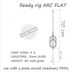 MONTURA FEEDER ORANGE NR.4 30GR METHOD ARC FLAT