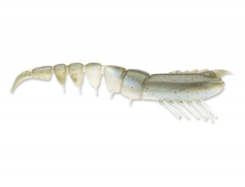 NALUCA STORM 360GT COASTAL SHRIMP JIG HEAD, GRAY GHOST, 8CM, 3.5G, 1 NALUCA ARMATA + 3 CORPURI