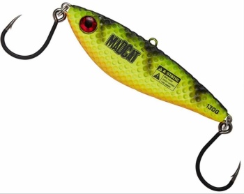 PILKER MADCAT VERTICAL JIG VIBRATIX, FIRETIGER UV, 10CM, 90G