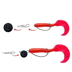 PLUMBI CHEBURASHKA PLAT ORANGE ROSU CU AGRAFA DETASABILA 4GR, BUC/PAC: 7