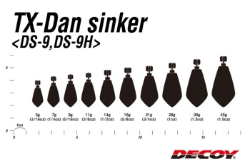 PLUMBI DECOY DS-9H TX-DAN SINKER HEAVY 21GR 3BUC/PLIC - Img 3